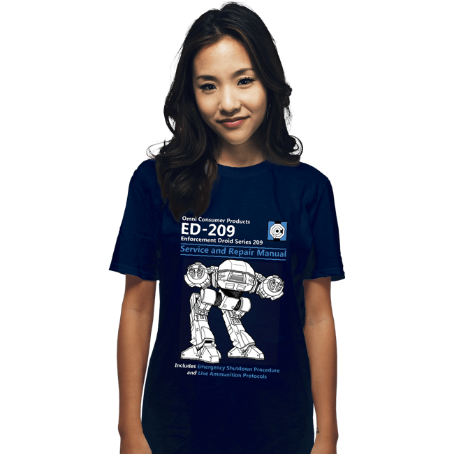 Secret_Shirts T-Shirts, Unisex / Small / Navy ED209 Service And Repair Manual