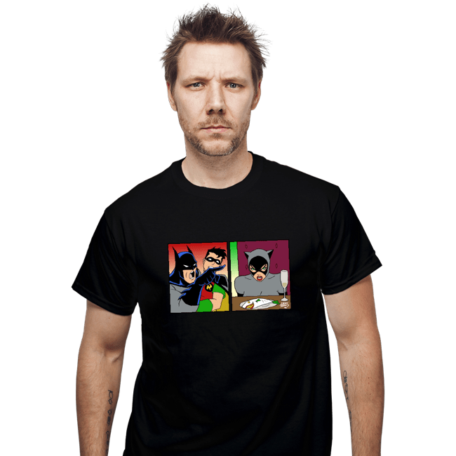 Secret_Shirts T-Shirts, Unisex / Small / Black Batman Yelling At Catwoman