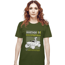 Load image into Gallery viewer, Daily_Deal_Shirts T-Shirts, Unisex / Small / Military Green Warthog Manual
