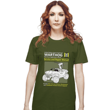 Load image into Gallery viewer, Daily_Deal_Shirts T-Shirts, Unisex / Small / Military Green Warthog Manual
