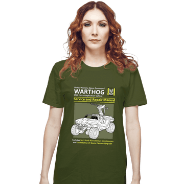 Daily_Deal_Shirts T-Shirts, Unisex / Small / Military Green Warthog Manual
