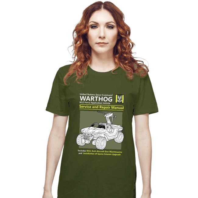 Daily_Deal_Shirts T-Shirts, Unisex / Small / Military Green Warthog Manual