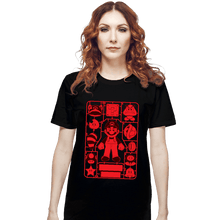 Load image into Gallery viewer, Daily_Deal_Shirts T-Shirts, Unisex / Small / Black Mario Model Sprue
