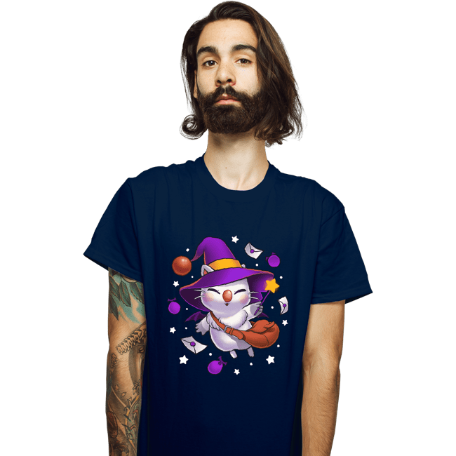 Shirts T-Shirts, Unisex / Small / Navy Moogle Witch