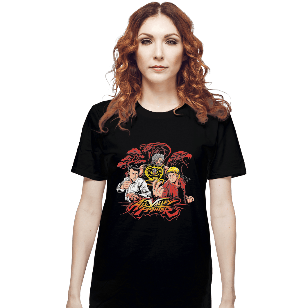 Shirts T-Shirts, Unisex / Small / Black All Valley Fighter