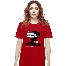 Load image into Gallery viewer, Shirts T-Shirts, Unisex / Small / Red Viva La Robolution
