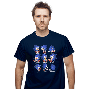 Secret_Shirts T-Shirts, Unisex / Small / Navy Hedgehog!