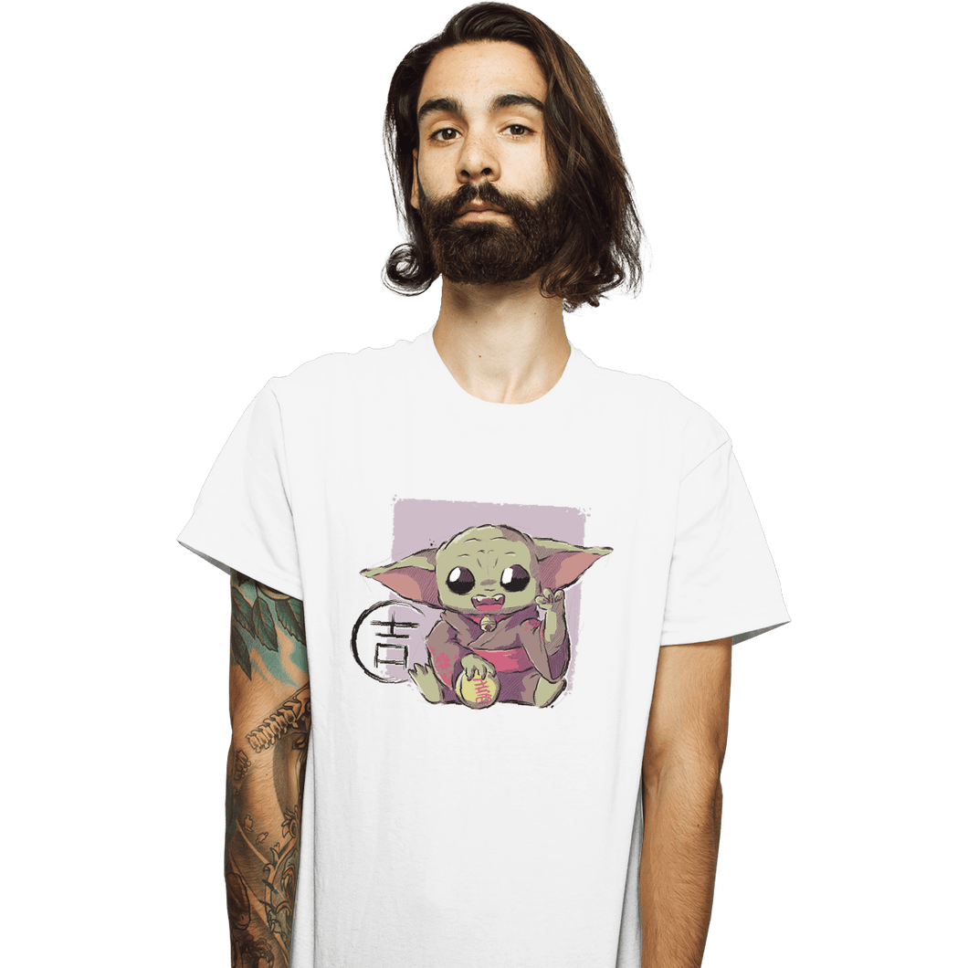 Secret_Shirts T-Shirts, Unisex / Small / White Maneki Grogu