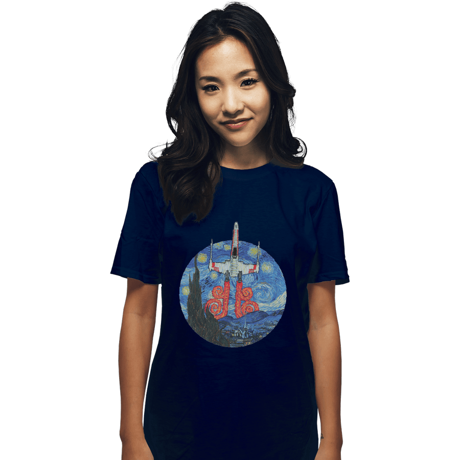Shirts T-Shirts, Unisex / Small / Navy Starry Fighter