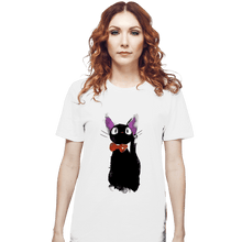 Load image into Gallery viewer, Shirts T-Shirts, Unisex / Small / White Watercolor Cat
