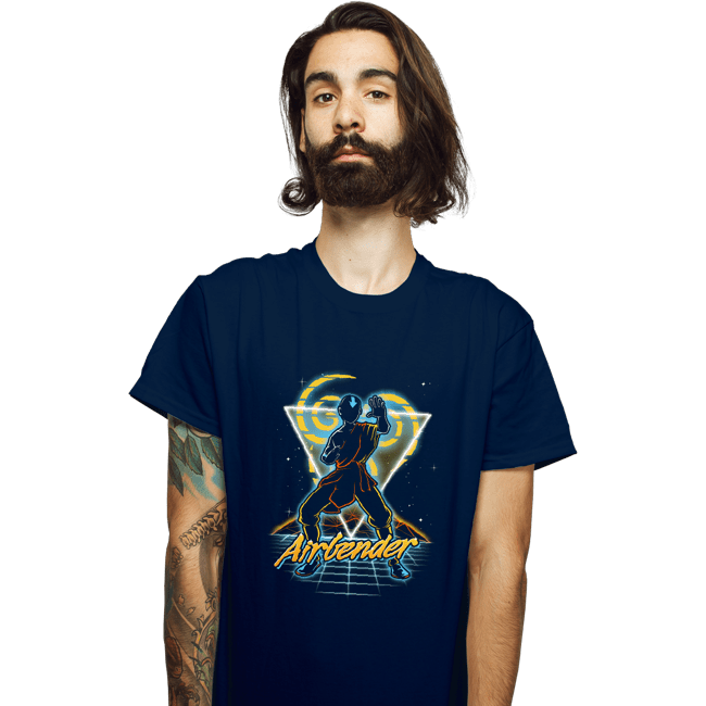 Shirts T-Shirts, Unisex / Small / Navy Retro Airbender