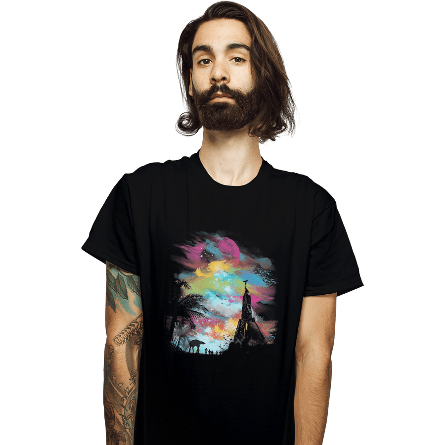 Shirts T-Shirts, Unisex / Small / Black Sunset On Scarif
