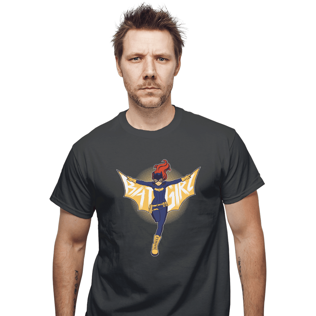 Shirts T-Shirts, Unisex / Small / Charcoal Bat Girl