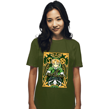 Daily_Deal_Shirts T-Shirts, Unisex / Small / Military Green Ocarina Link