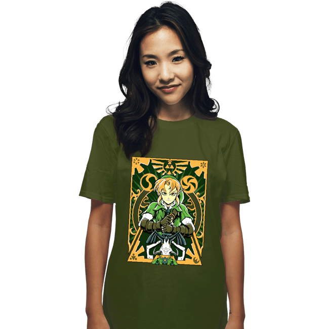 Daily_Deal_Shirts T-Shirts, Unisex / Small / Military Green Ocarina Link