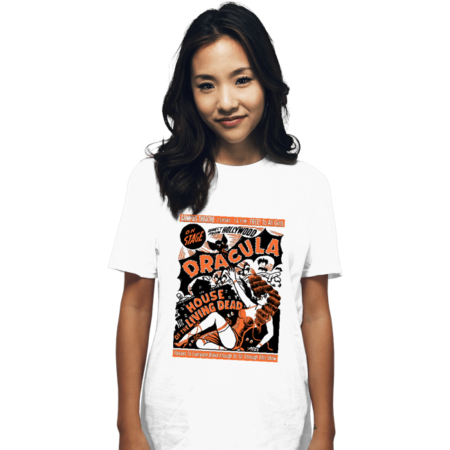 Secret_Shirts T-Shirts, Unisex / Small / White Dracula On Stage