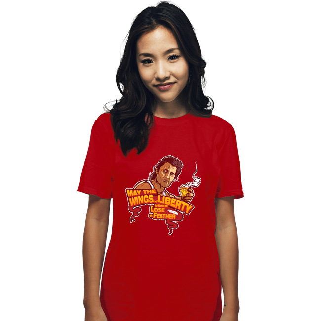 Daily_Deal_Shirts T-Shirts, Unisex / Small / Red The Wings Of Liberty