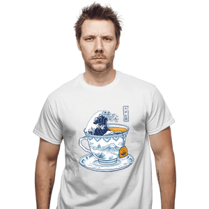 Shirts T-Shirts, Unisex / Small / White The Great Kanagawa Tea