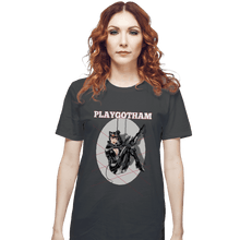 Load image into Gallery viewer, Shirts T-Shirts, Unisex / Small / Charcoal Playgotham Catwoman
