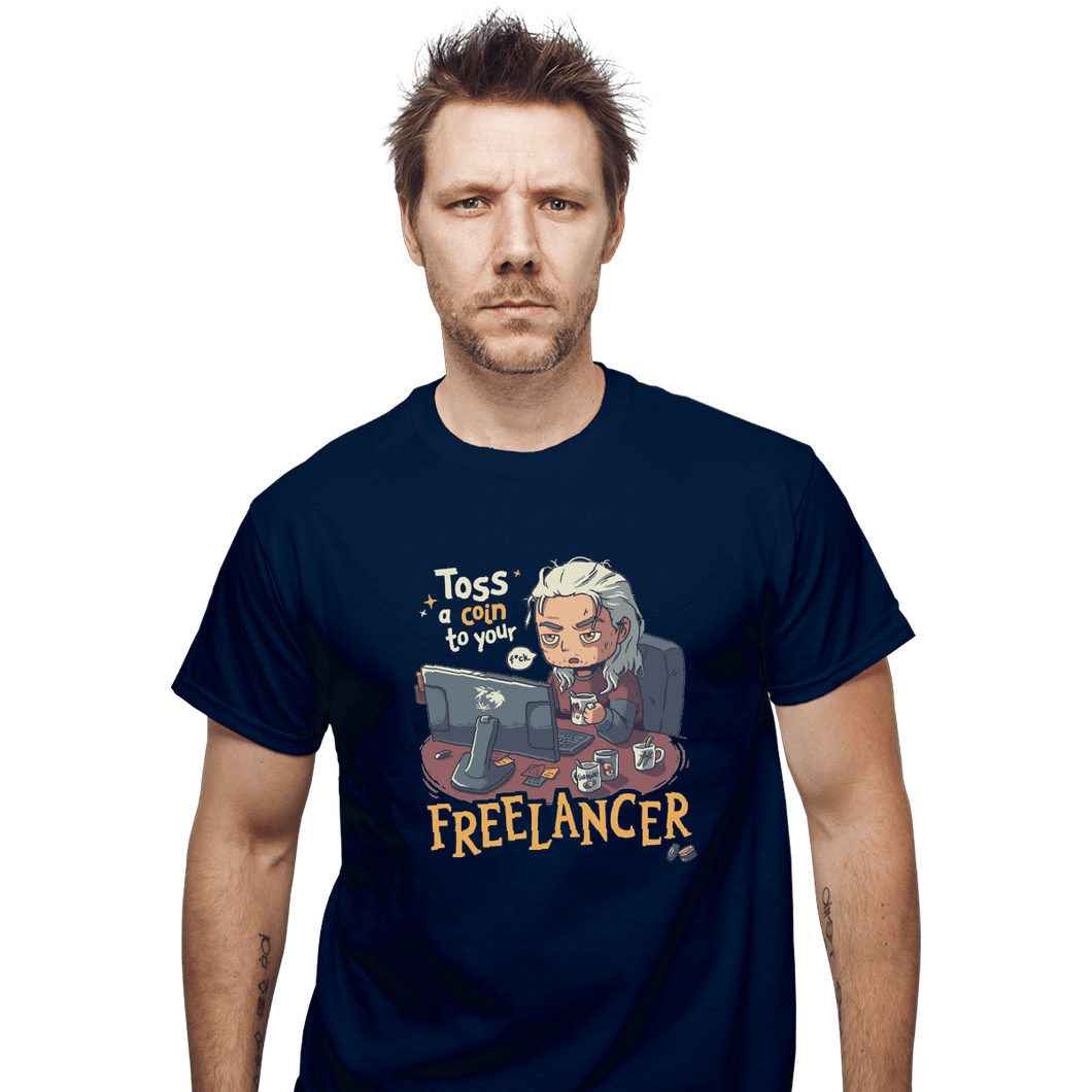 Shirts T-Shirts, Unisex / Small / Navy Freelancer Of Blaviken