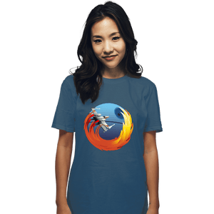 Shirts T-Shirts, Unisex / Small / Indigo Blue Browsing No Moon