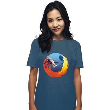 Shirts T-Shirts, Unisex / Small / Indigo Blue Browsing No Moon