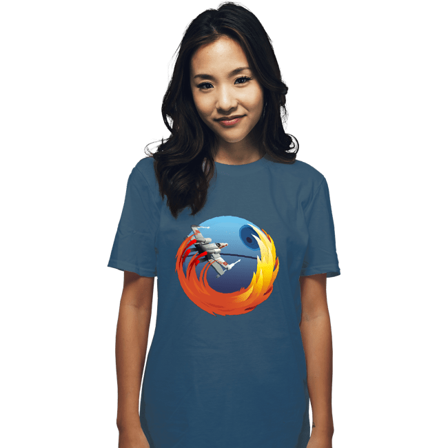 Shirts T-Shirts, Unisex / Small / Indigo Blue Browsing No Moon
