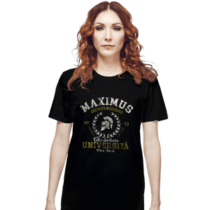 Secret_Shirts T-Shirts, Unisex / Small / Black Maximus University