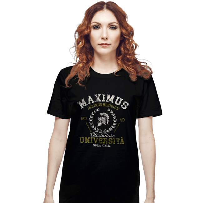 Secret_Shirts T-Shirts, Unisex / Small / Black Maximus University