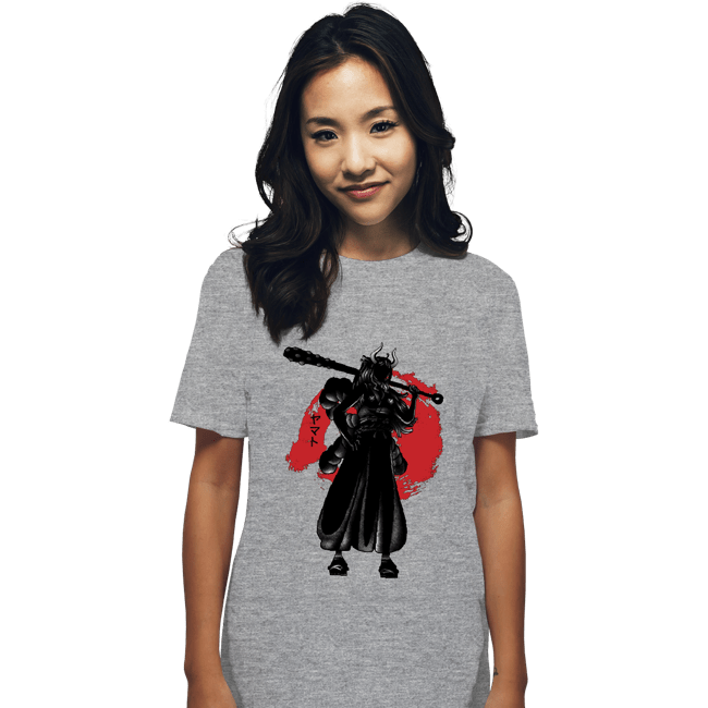 Shirts T-Shirts, Unisex / Small / Sports Grey Crimson yamato