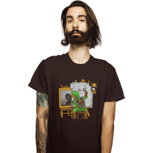 Load image into Gallery viewer, Shirts T-Shirts, Unisex / Small / Dark Chocolate Heroic Self Portrait
