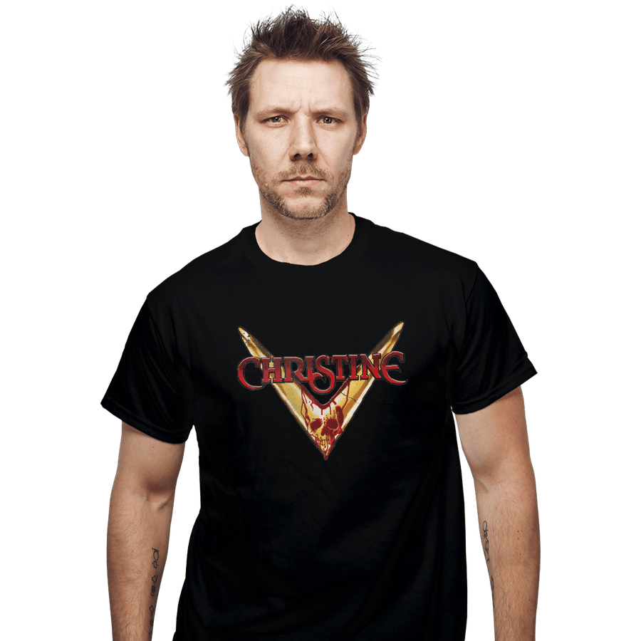 Shirts T-Shirts, Unisex / Small / Black Christine