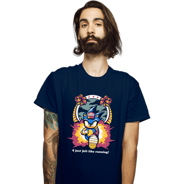 Daily_Deal_Shirts T-Shirts, Unisex / Small / Navy Run Hedgehog Run