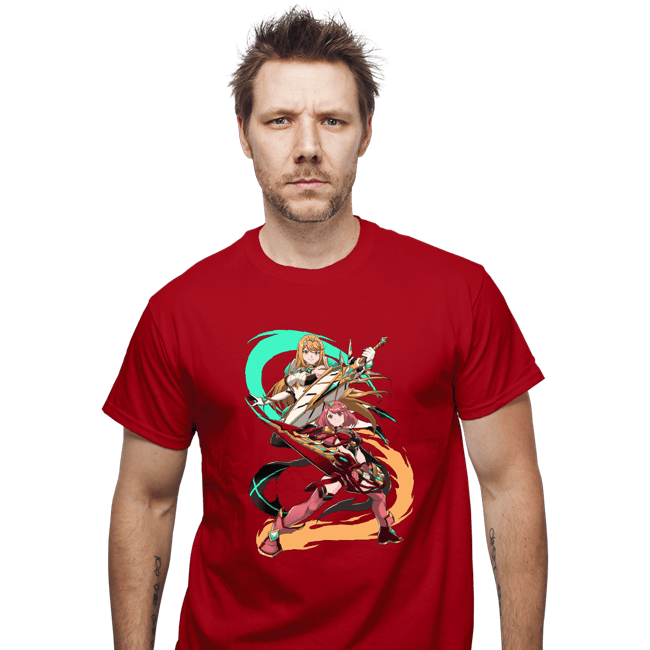 Daily_Deal_Shirts T-Shirts, Unisex / Small / Red Dual Sword Users