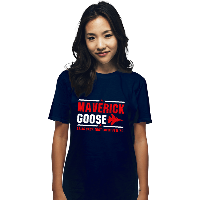 Shirts T-Shirts, Unisex / Small / Navy Maverick And Goose