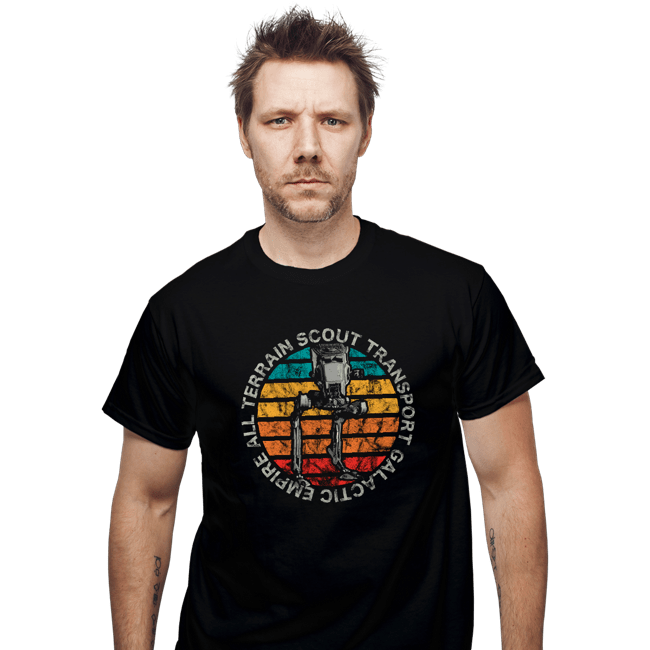 Shirts T-Shirts, Unisex / Small / Black Retro AT-ST Sun