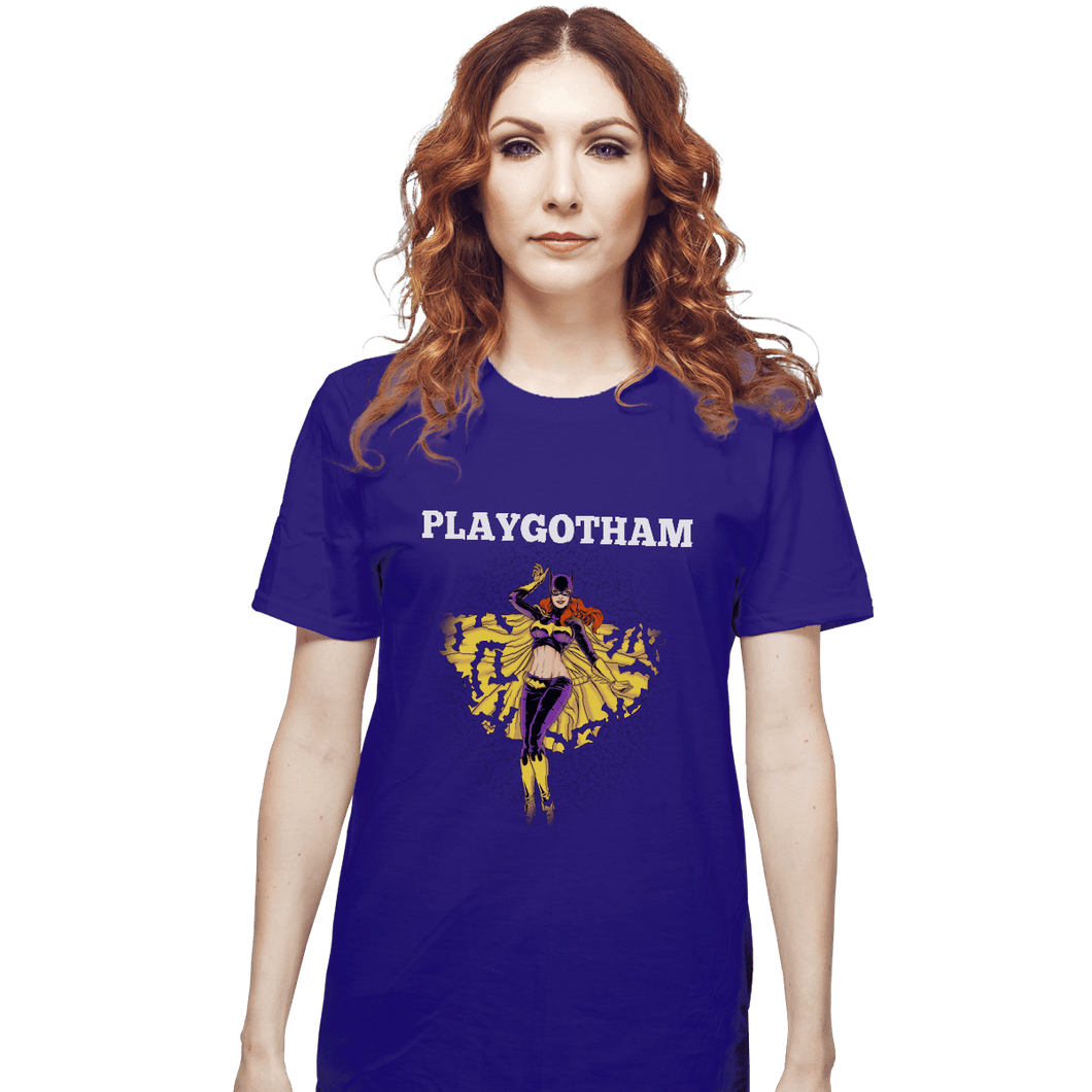 Shirts T-Shirts, Unisex / Small / Violet Playgotham Batgirl