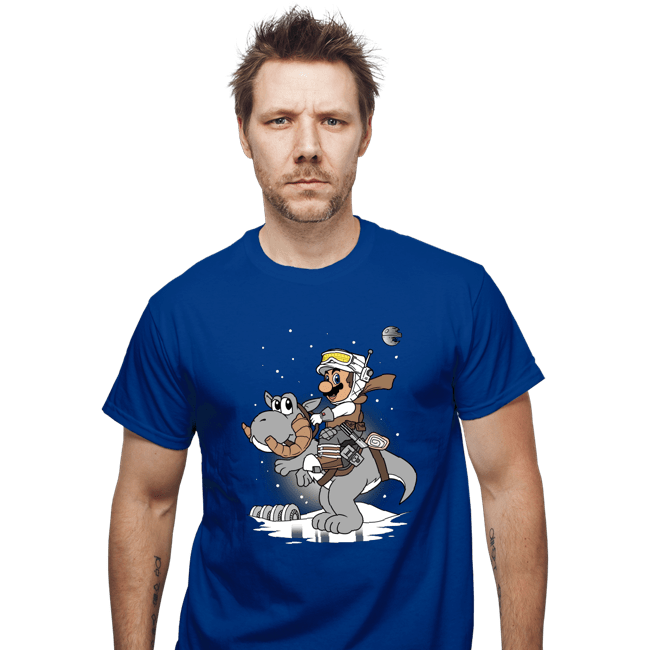 Shirts T-Shirts, Unisex / Small / Royal Blue Mario Strikes Back
