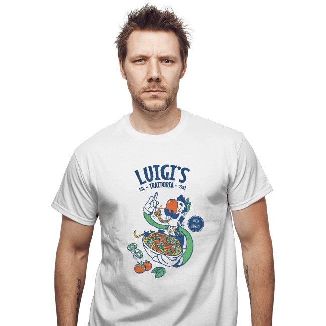 Daily_Deal_Shirts T-Shirts, Unisex / Small / White Luigi's Trattoria