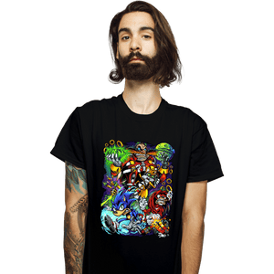 Last_Chance_Shirts T-Shirts, Unisex / Small / Black Robotnik VS Sonic