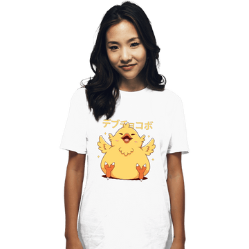 Shirts T-Shirts, Unisex / Small / White Fat Chocobo