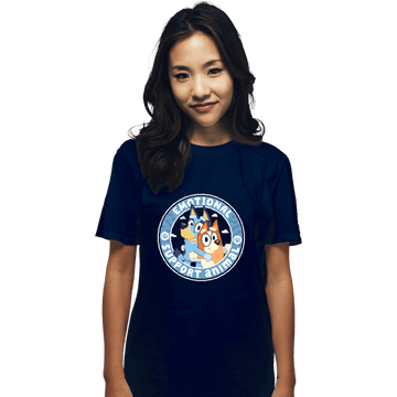 Daily_Deal_Shirts T-Shirts, Unisex / Small / Navy Emotional Support Animals