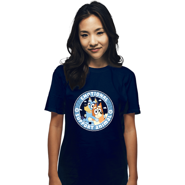 Daily_Deal_Shirts T-Shirts, Unisex / Small / Navy Emotional Support Animals