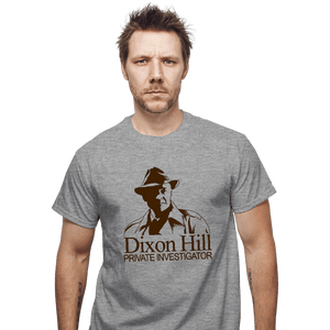 Daily_Deal_Shirts T-Shirts, Unisex / Small / Sports Grey Dixon Hill Private Investigator