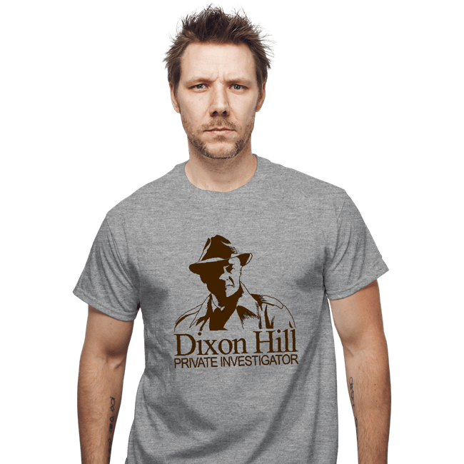Daily_Deal_Shirts T-Shirts, Unisex / Small / Sports Grey Dixon Hill Private Investigator