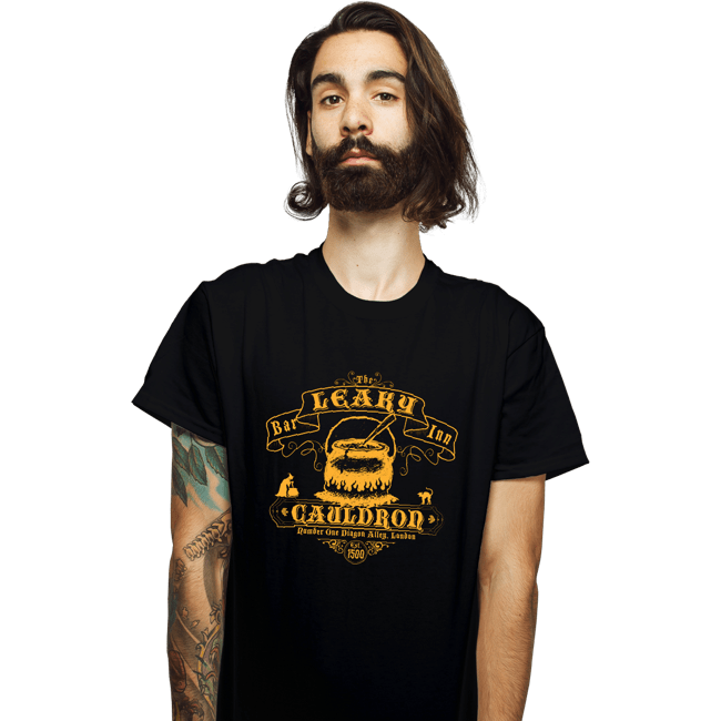 Shirts T-Shirts, Unisex / Small / Black Leaky Cauldron