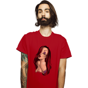Shirts T-Shirts, Unisex / Small / Red Lady In Red