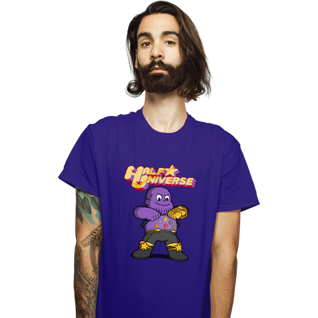 Shirts T-Shirts, Unisex / Small / Violet Half Universe