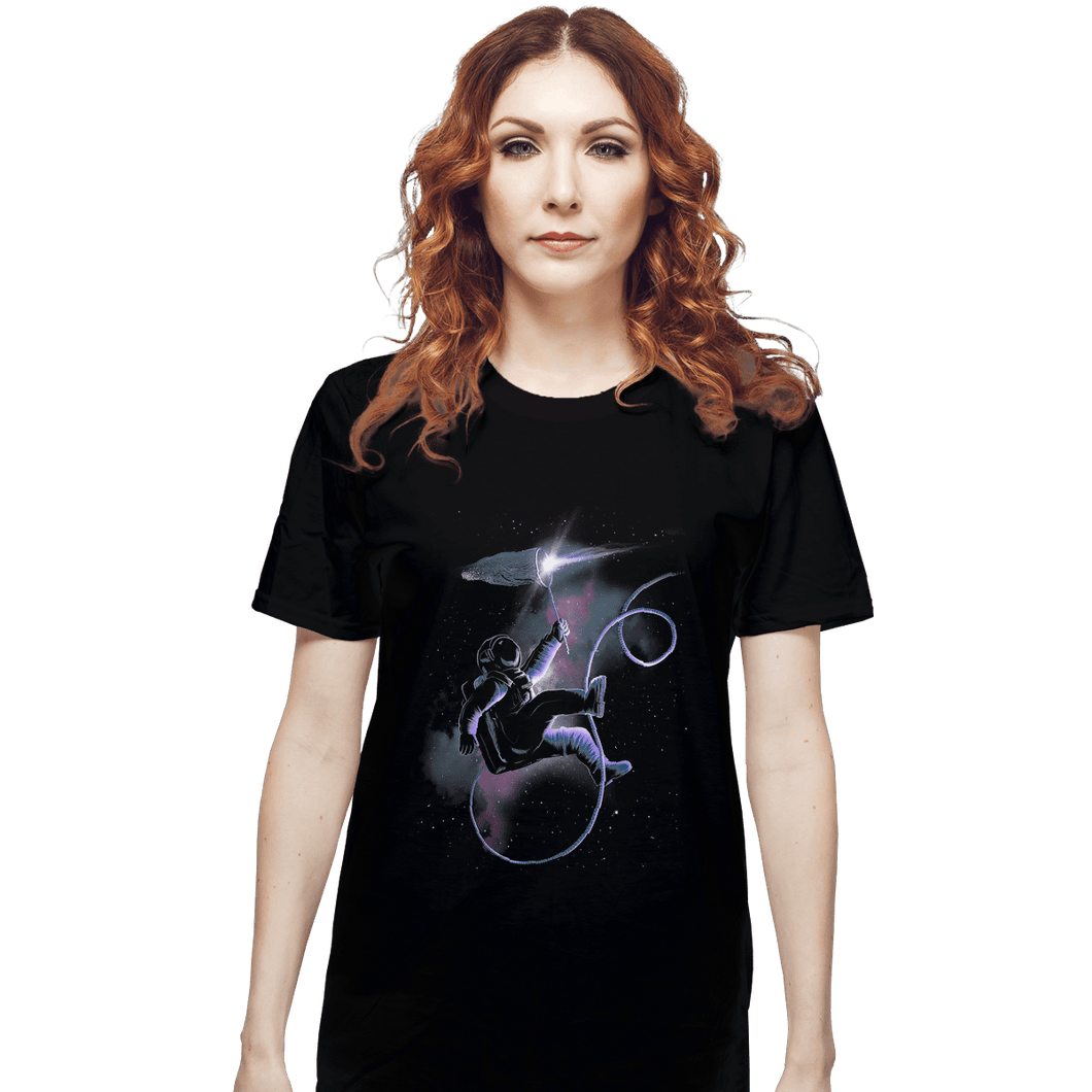 Shirts T-Shirts, Unisex / Small / Black Catching Stars