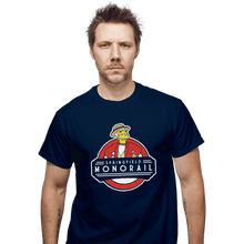 Load image into Gallery viewer, Shirts T-Shirts, Unisex / Small / Navy Springfield Monorail
